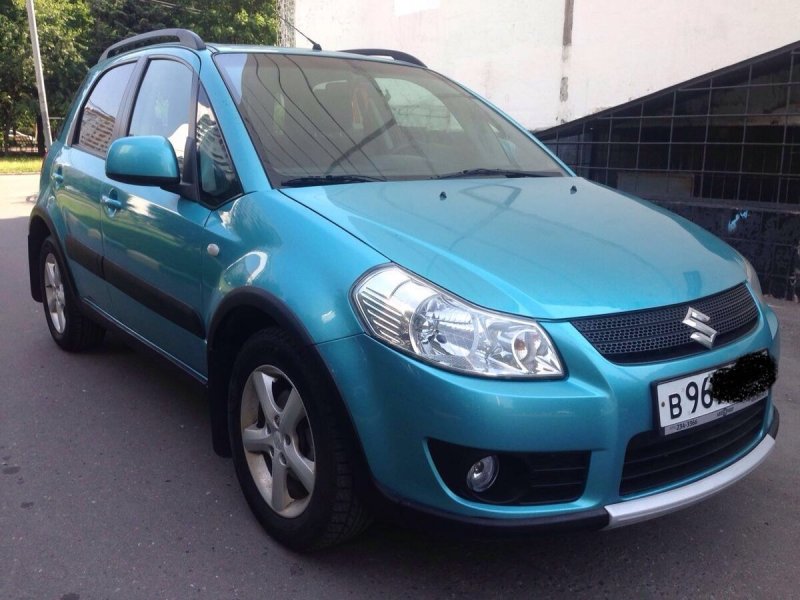 Suzuki sx4 2008 голубая