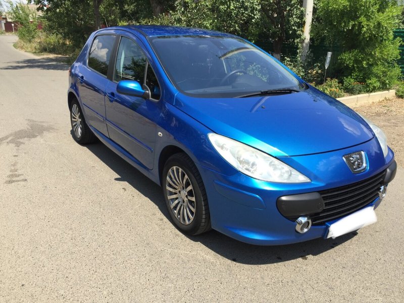 Пежо 307 синий
