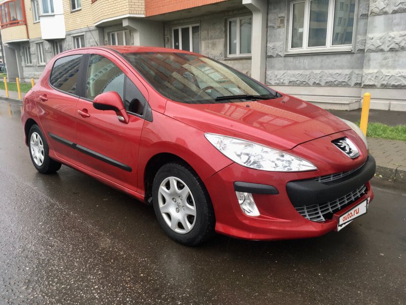Пежо 308 2008 красный