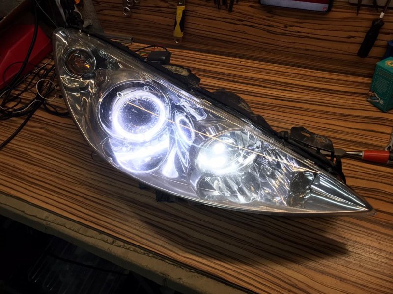 Peugeot 308 bi led линзы
