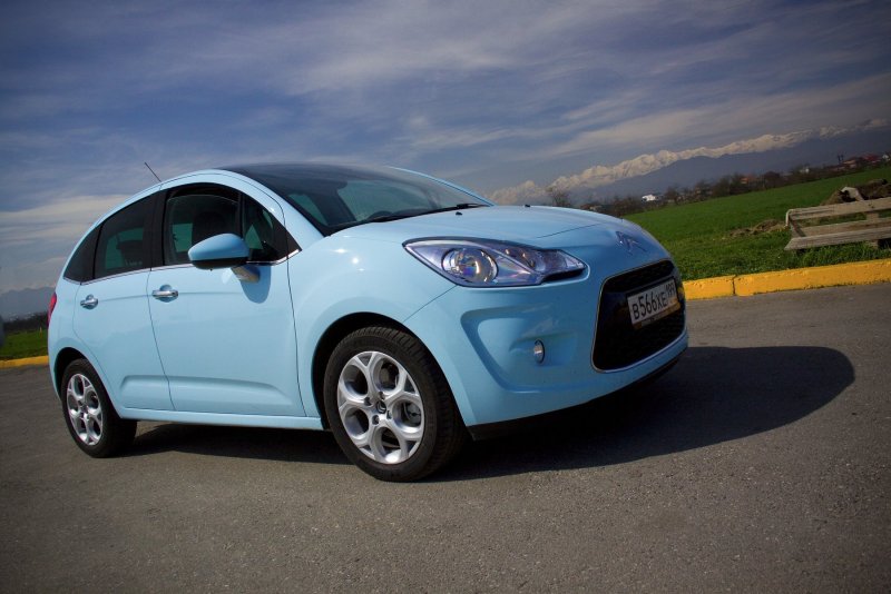 Citroen c3 голубой