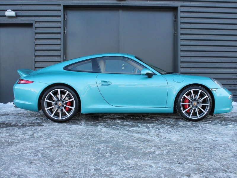 Porsche 911 Carrera s 2021 голубая