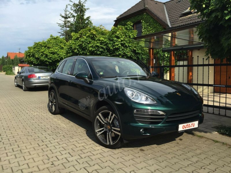 Porsche Cayenne s II (958) зеленый