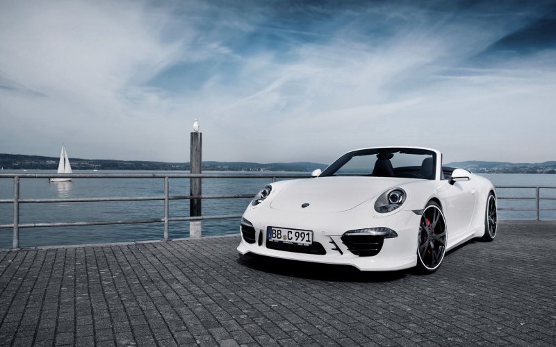 Porsche 911 Cabrio White