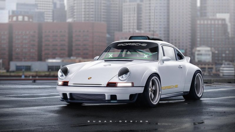 Porsche Carrera 911 Singer White