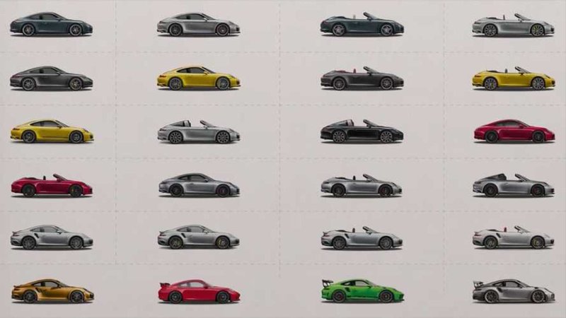 Porsche 911 линейка моделей