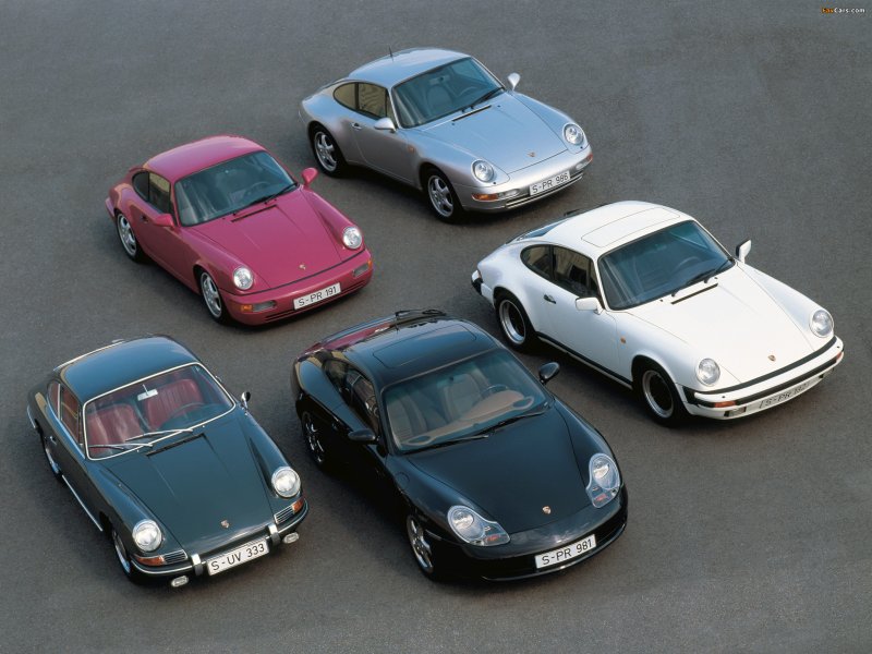 Модельный ряд Порше 911