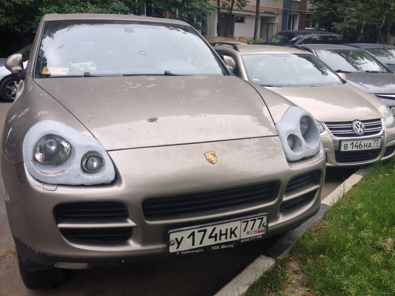 Порше Кайен без фар