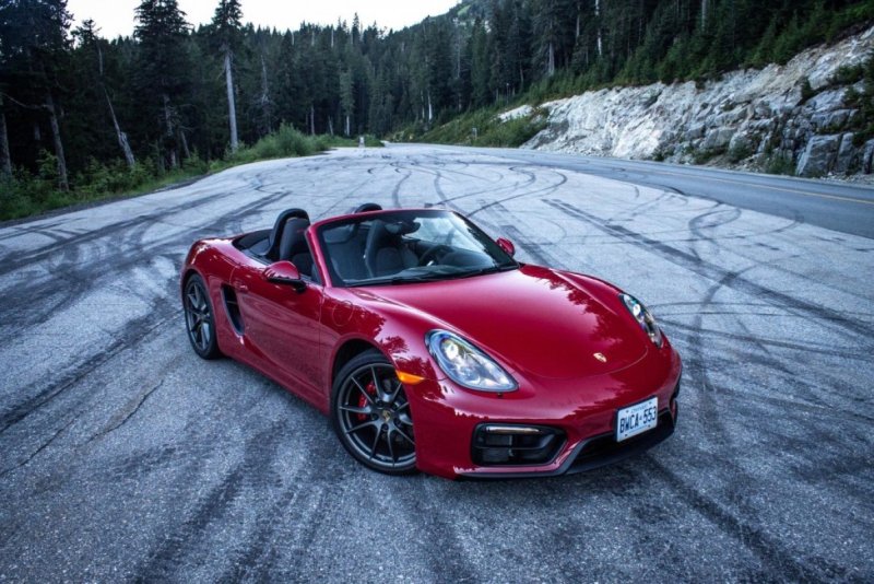 Porsche Boxster s красный