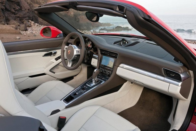 Порше турбо s 911 кабриолет салон