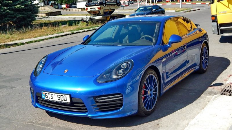 Порше 911 синий матовый