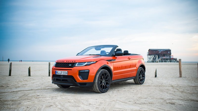 Range Rover Evoque кабриолет оранжевый