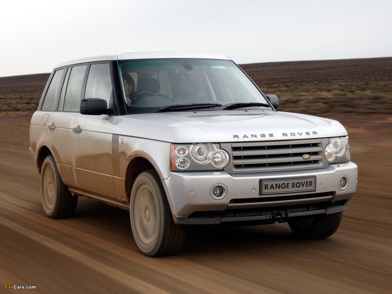 Range Rover l322 серый