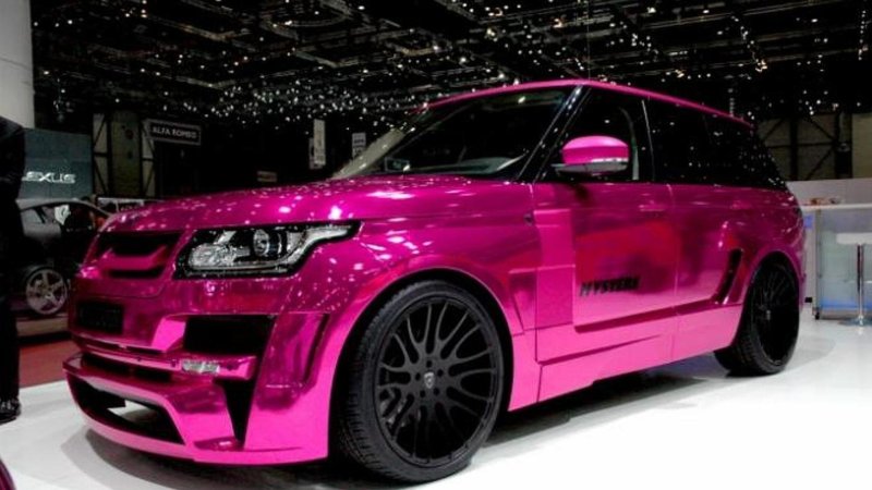 Range Rover Evoque розовый