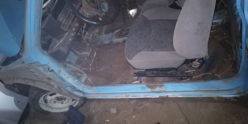 Пороги из профильной трубы на Матиз