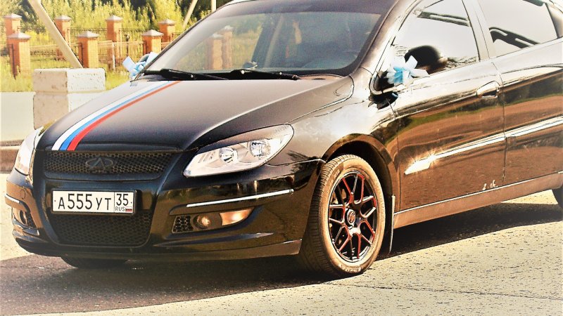 Chery m11 седан со спойлером
