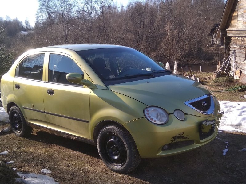 Chery qq6 матовая желтая