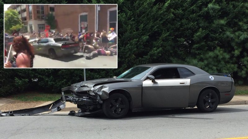 Dodge Challenger crash