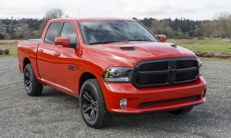 Dodge Ram 1500 красный