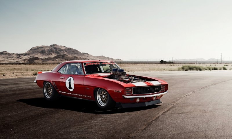 Chevrolet Camaro 1969 красный Драгстер