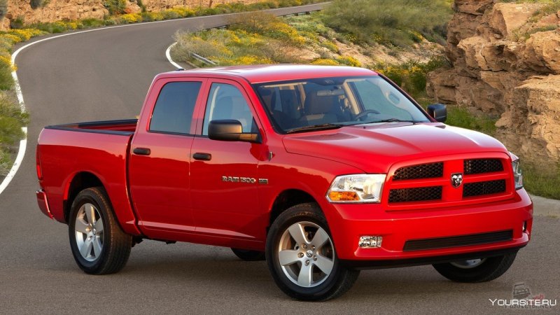 Dodge Ram 1500 красный