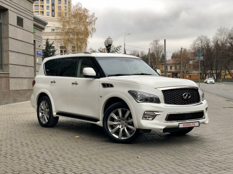 Инфинити qx80 белый