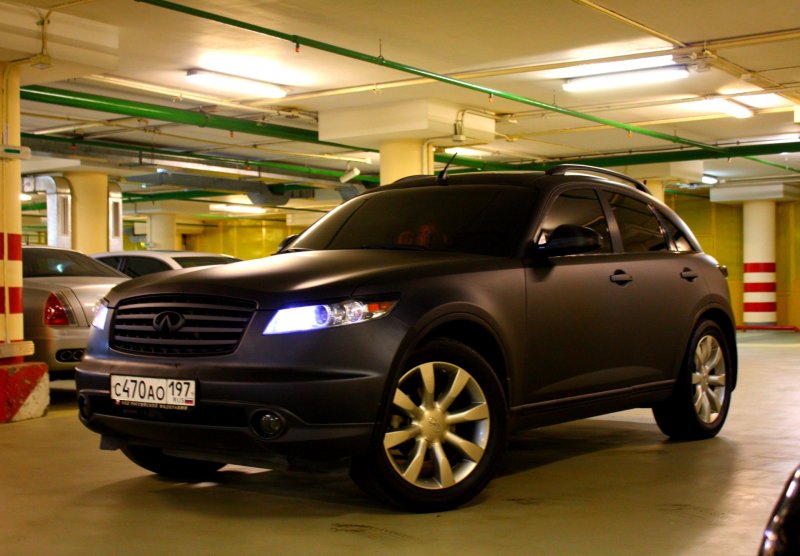 Infiniti fx35 черная матовая