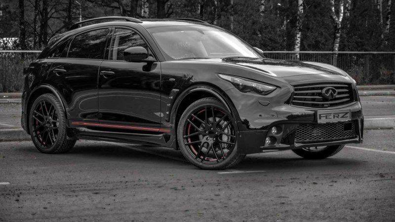 Infiniti fx35 Black Tuning