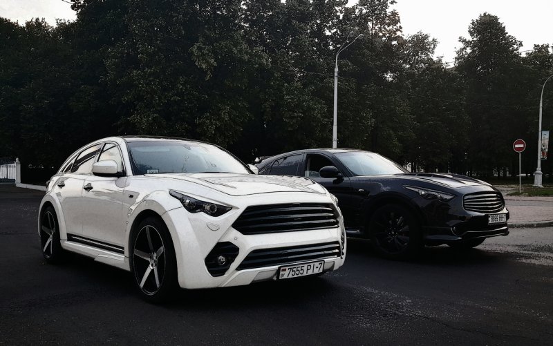 Infiniti fx50 белый