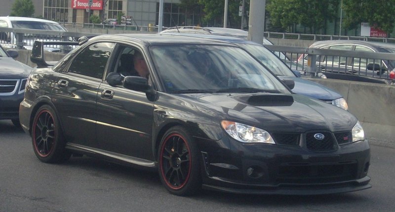 Subaru Impreza WRX STI 2007 черная