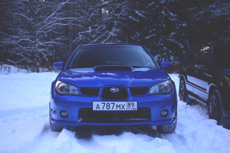 Субару WRX STI Форестер снег