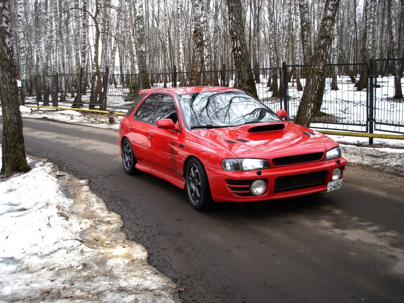 Subaru Impreza WRX 1998 красный