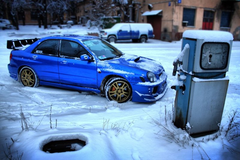 Субару Импреза WRX зима