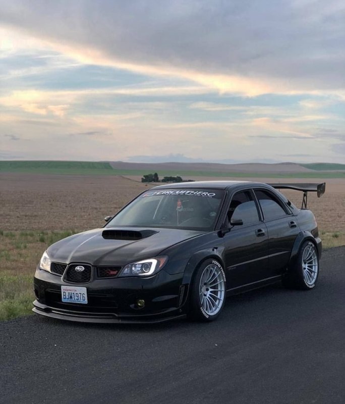 Subaru Impreza WRX STI 2006 черная