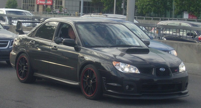 Subaru Impreza WRX Black 2007,