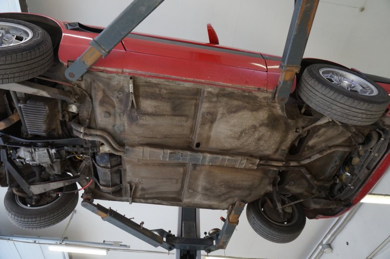 Fiat 500 вид снизу днища