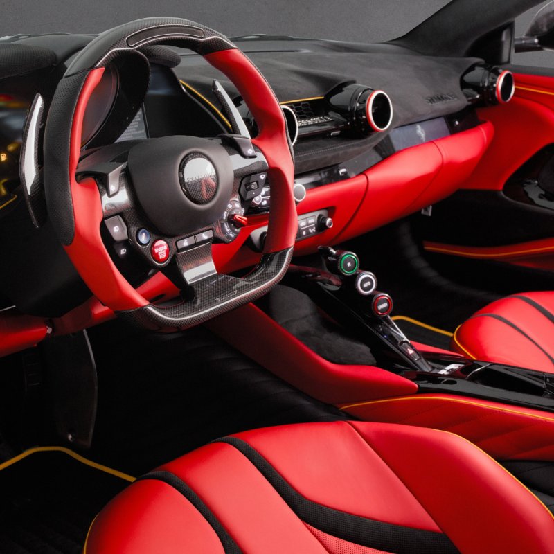 Ferrari 812 Superfast салон красный