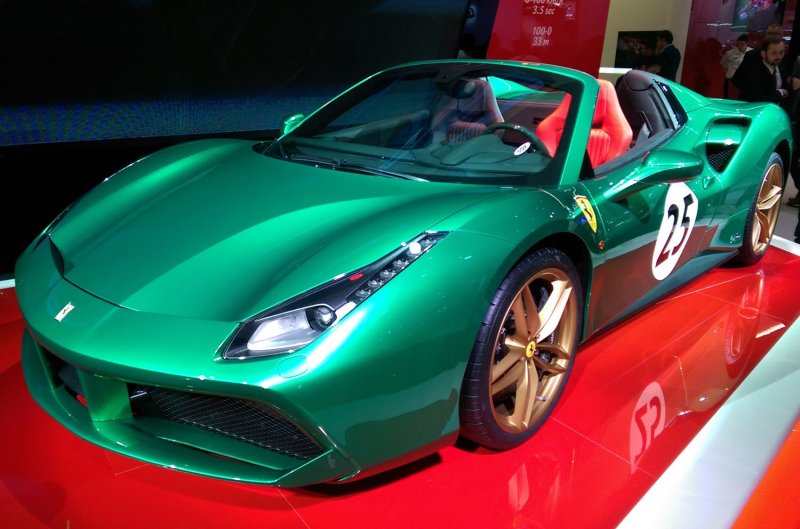 Green Ferrari 2020