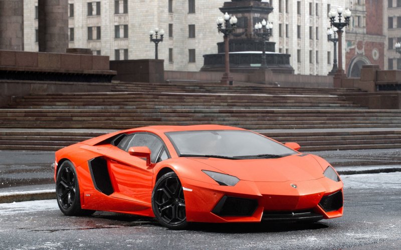 Lamborghini Aventador lp700 красный