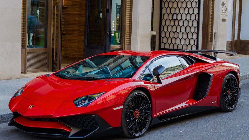 Lamborghini Aventador lp700 красный