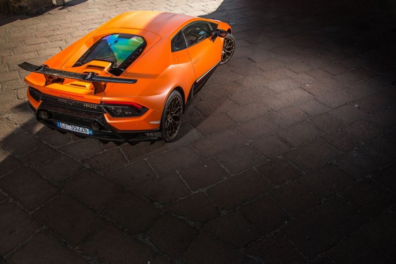 Lamborghini Huracan Performance 2020 оранжевый а4