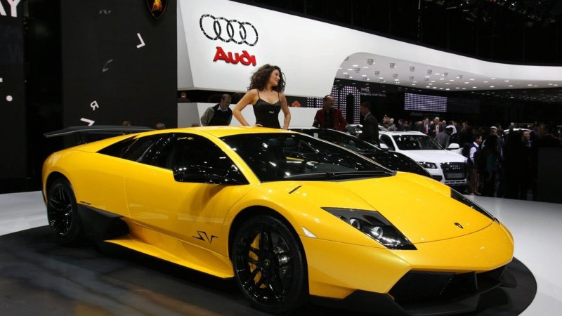 Lamborghini Murcielago lp670-4 SV Yellow