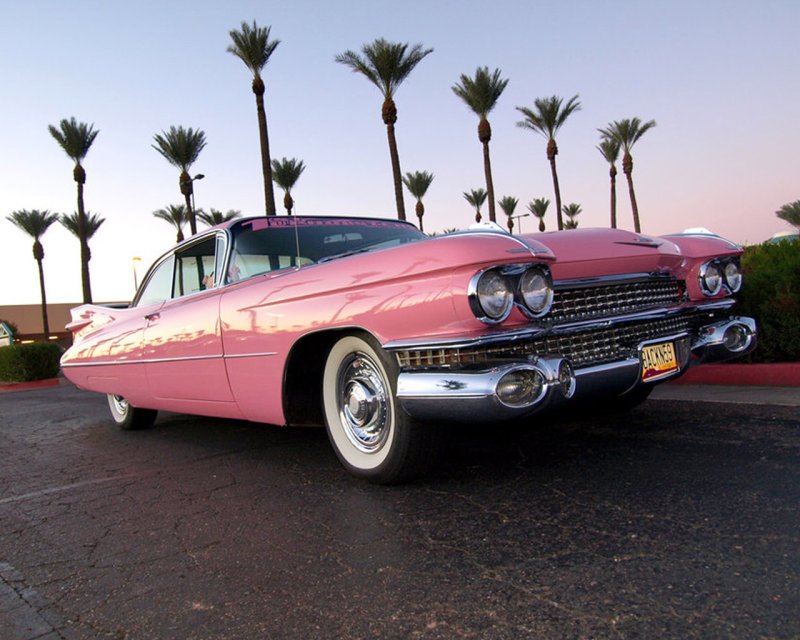 Cadillac Eldorado 1959 розовый
