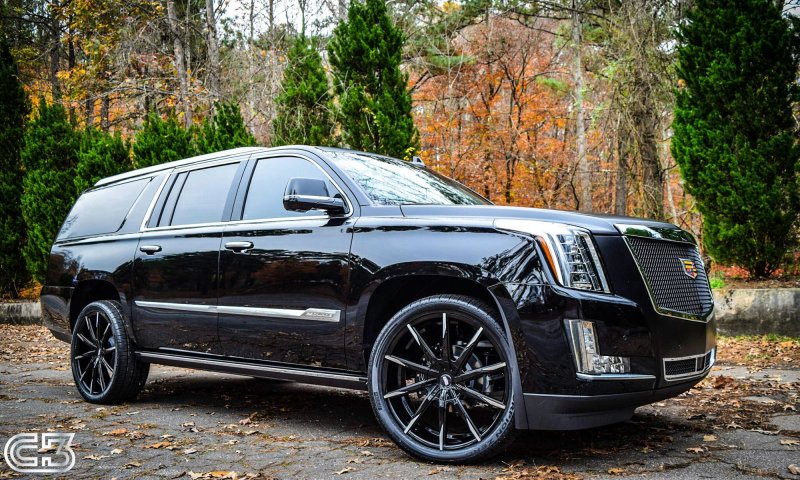 Cadillac Escalade Black r24