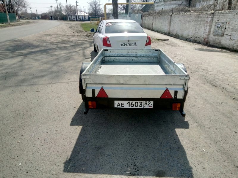 Nexia Daewoo с прицепом