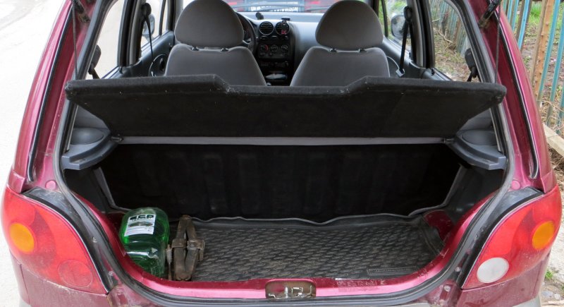 Daewoo Matiz вместительность багажника