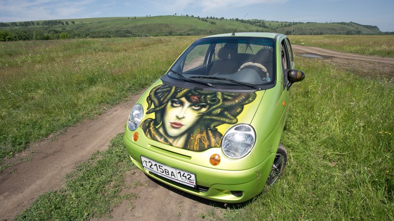 Daewoo Matiz наварки на капот