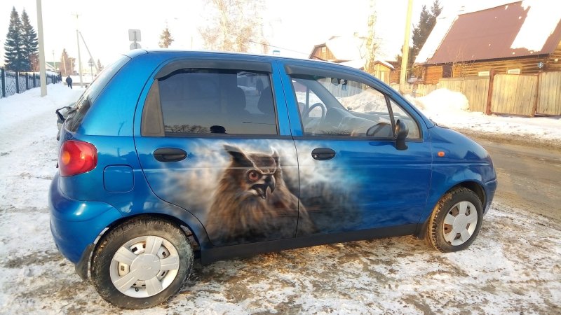 Daewoo Matiz наварки на капот