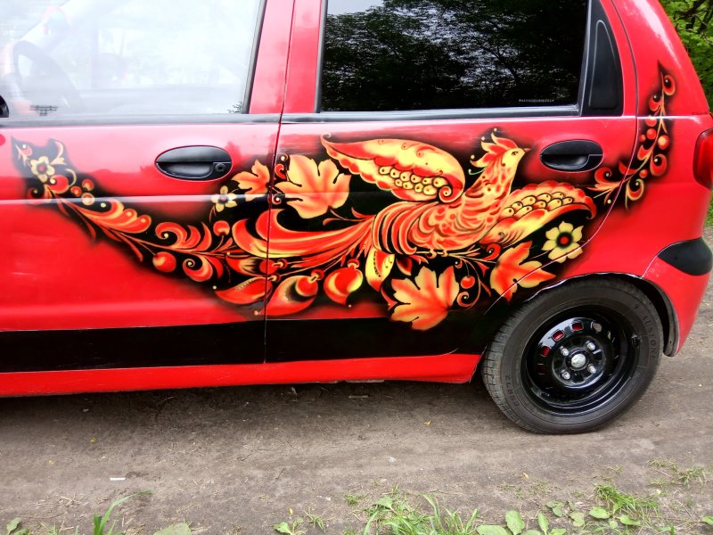 Daewoo Matiz аэрография