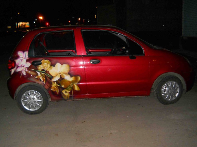 Аэрография на Daewoo Matiz на Красном